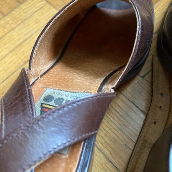 Vtg Aldo Brown Heeled Sandals in Size 36 - Picture 3 of 6